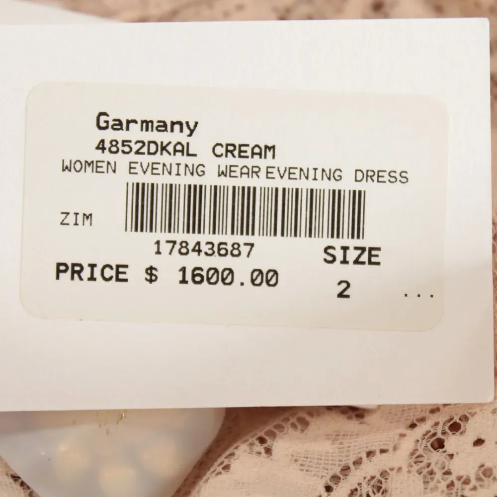 Zimmermann NWT Kaleidoscope Lace Ruffle Midi Dress Size 2 US 8 Light Beigey Pink - Picture 12 of 14